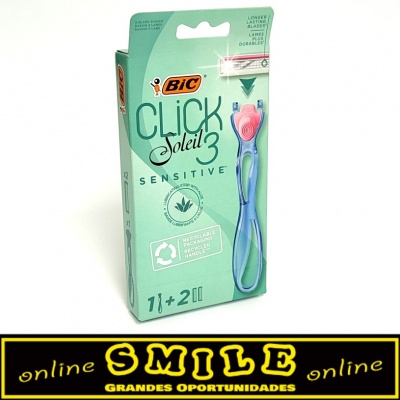 Gilletes Depilatórias BIC Click Sensitive Soleil3