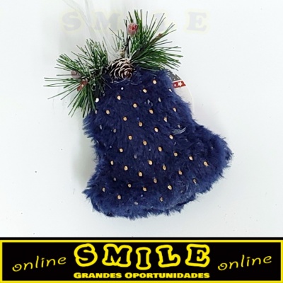 Sino Decorativo Azul Felpudo