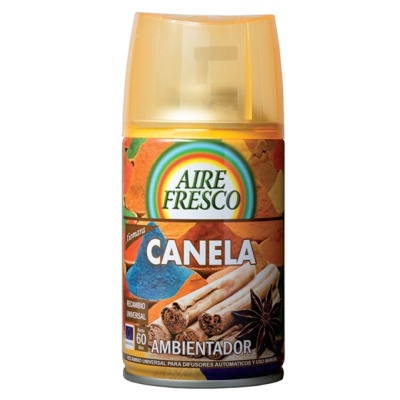 Recarga ambientadora em spray para máquina Aire Fresco Canela (60 dias) 250ml