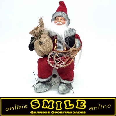 Pai Natal sentado Bourdeaux 30cm