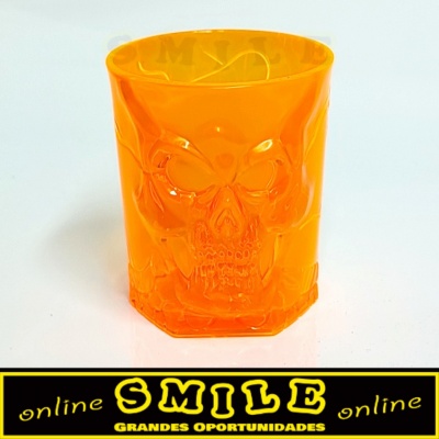 Copo Plástico Raso Caveira