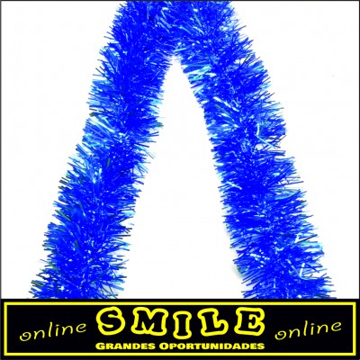Fita de Natal azul 180cm