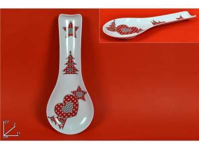 Base para colher de pau em plástico (melamina) (27x11cm)