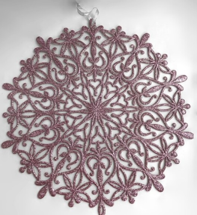 Base com purpurinas cor-de-rosa (38cm)