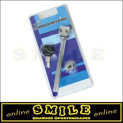 Fechadura para porta de vidro