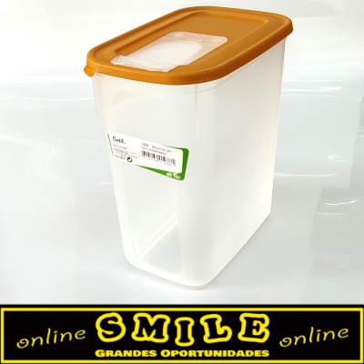 Caixa plástica Bayonne VRT c/ dispensador e medidor / Mostarda