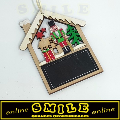 Casinha em Madeira Decor Castanha/ Ardósia