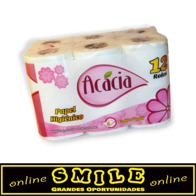 Papel Higiénico  Acácia 12 Rolos, Folha Dupla