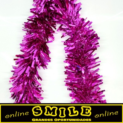 Fita de Natal Rosa Escuro 2mt