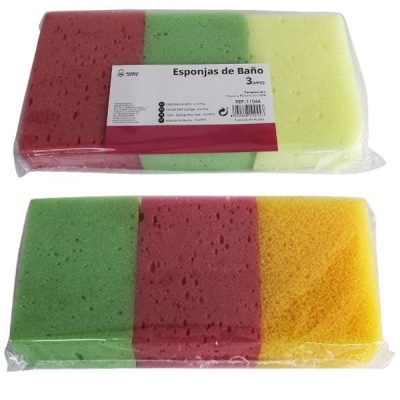 Pack 3 esponjas de banho