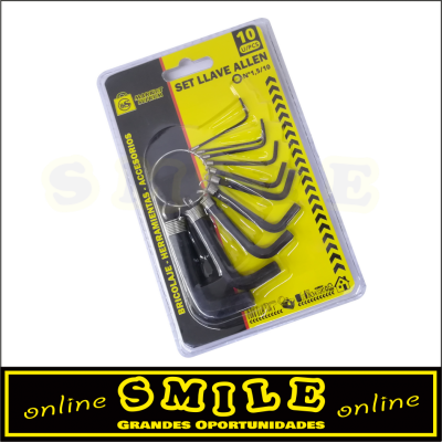 Chaves Sextavadas - Set 10pçs