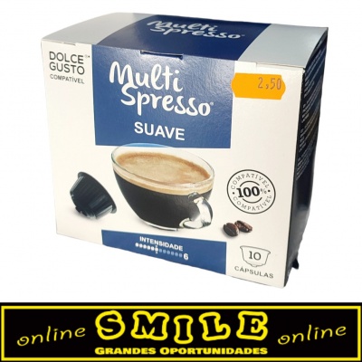 Cápsulas de Café Suave MultiSpresso 10 cápsulas Comp. Dolce Gusto