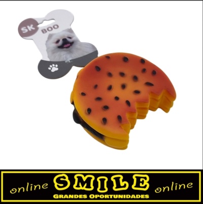 Brinquedo Animal Hambúrguer mordido