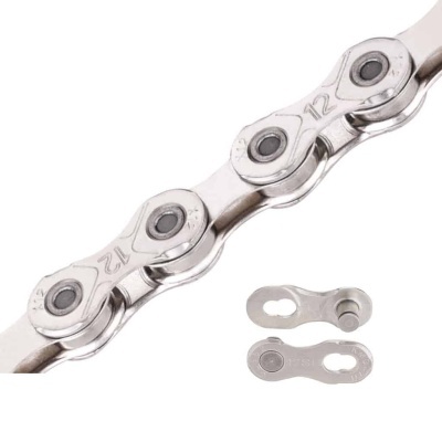 Corrente KMC X12 Silver (Prata) 126 Elos 12v MTB / Speed