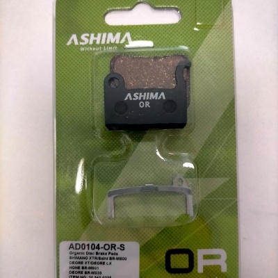 Pastilhas Travão Disco Orgânicas Ashima AD0104-OR-S
