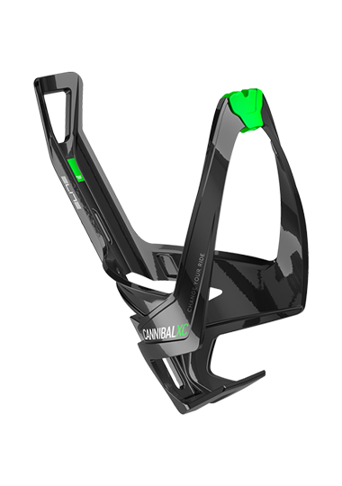 GRADE DE BIDÃO CANNIBAL XC BLACK PR BRILHANTE LOGO VERDE