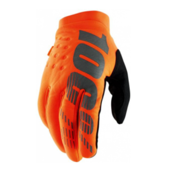 Luvas 100% Brisker Laranja C/Dedos