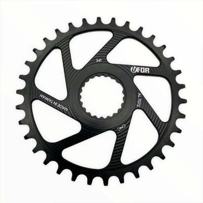 PRATO UFOR REDONDO CHAINRING 34T BLACK DM SHIMANO