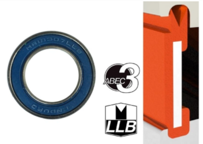 Rolamento Enduro Mr 18307 Llb-18x30x7-15,10gr-Inox