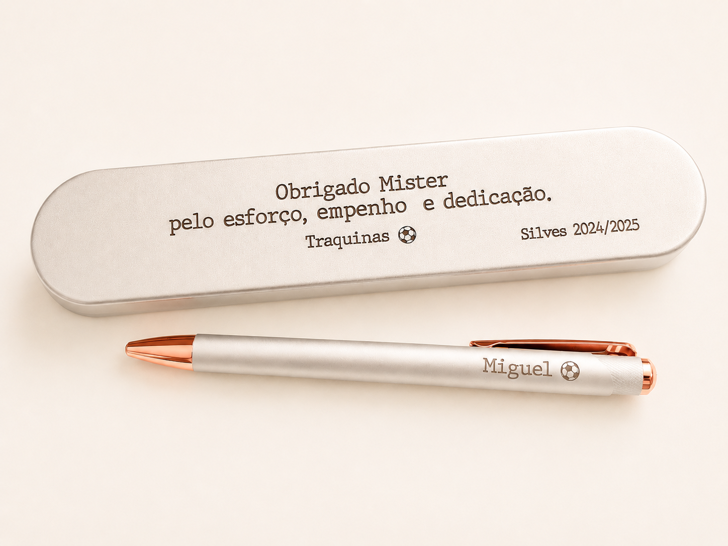 Caneta Premium Personalizada Signature — Gravação a Laser com Caixa Metálica Caneta Premium Personalizada Signature — Gravação a Laser com Caixa Metálica