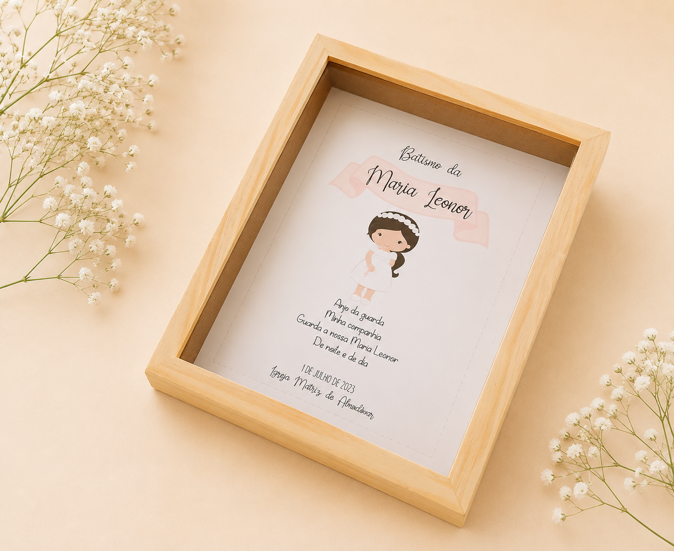 Quadro Personalizado | Batizado, Primeira Comunhão e Crisma Quadro Personalizado | Batizado, Primeira Comunhão e Crisma