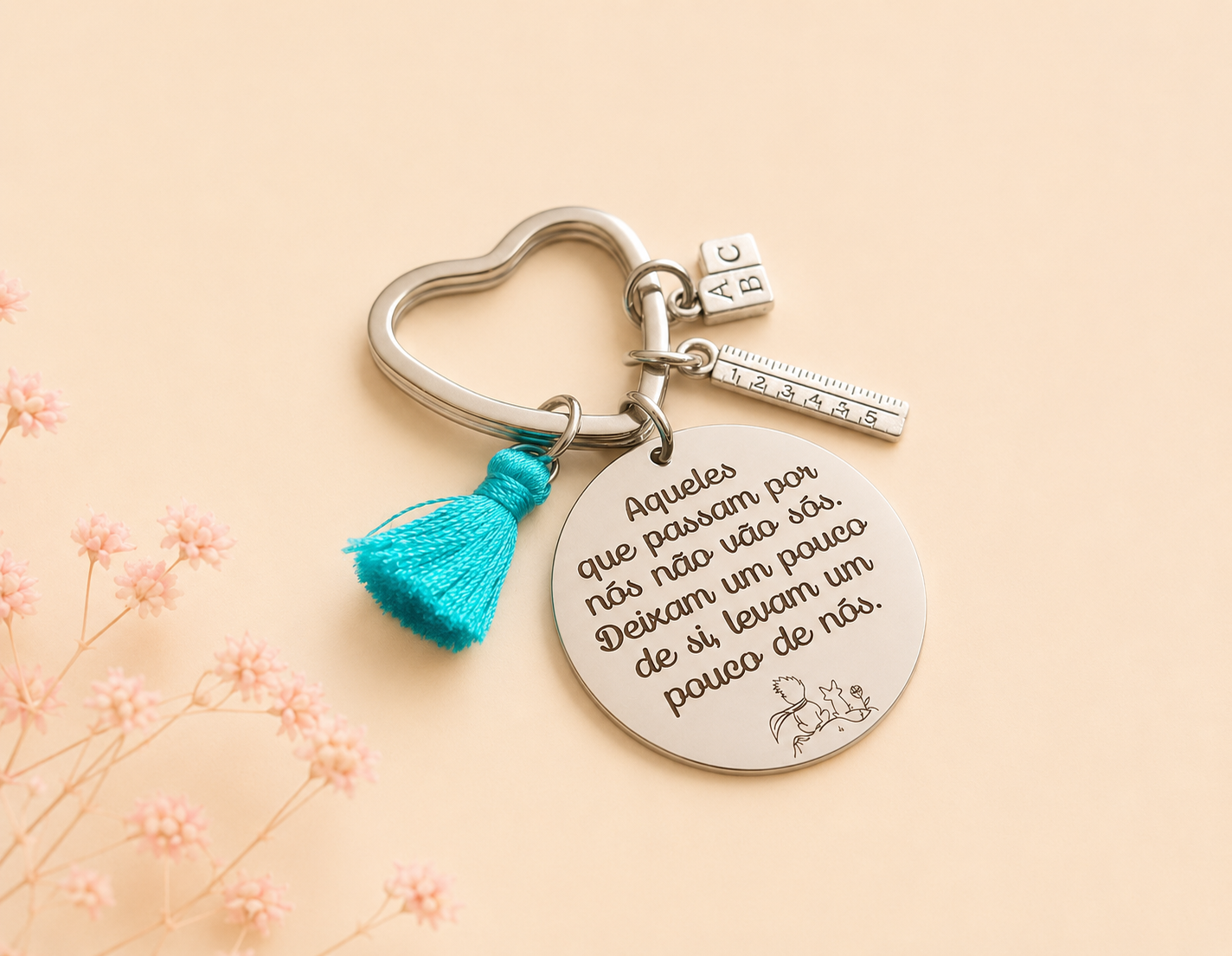 Porta-chaves Personalizado “Aqueles que passam por nós…” Principezinho Porta-chaves Personalizado “Aqueles que passam por nós…” Principezinho