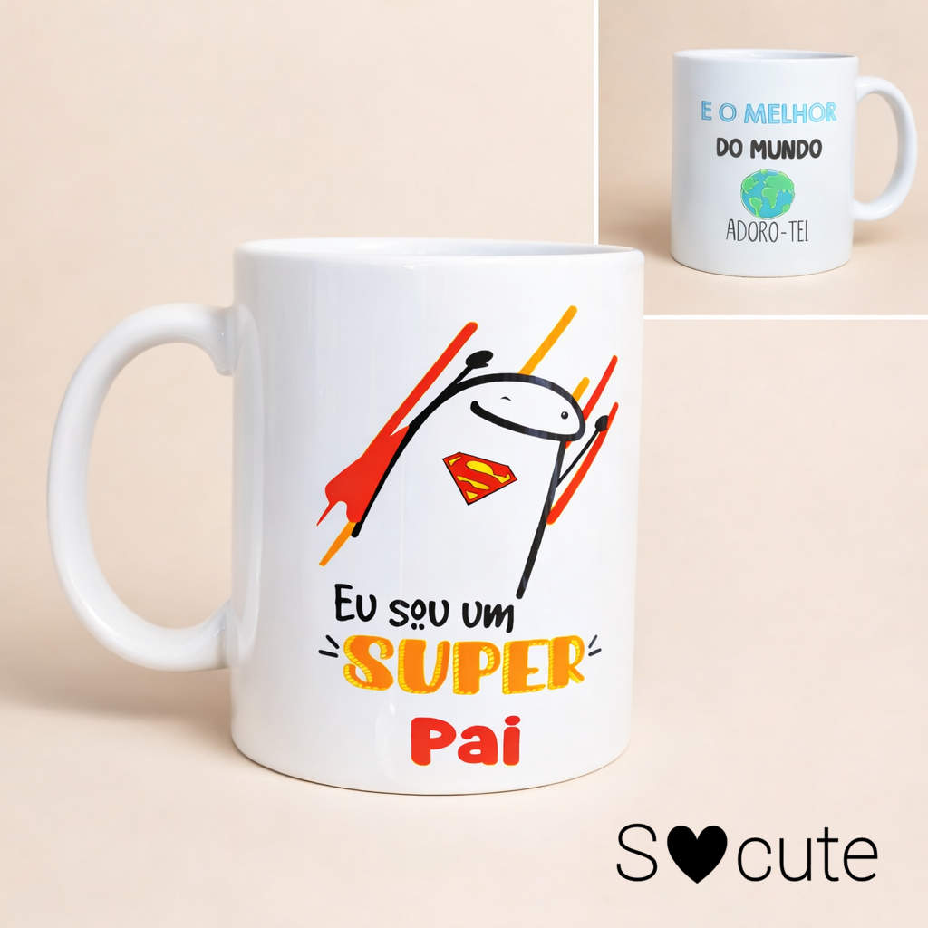 Caneca Flork - EU SOU UM SUPER PAI Caneca Flork - EU SOU UM SUPER PAI