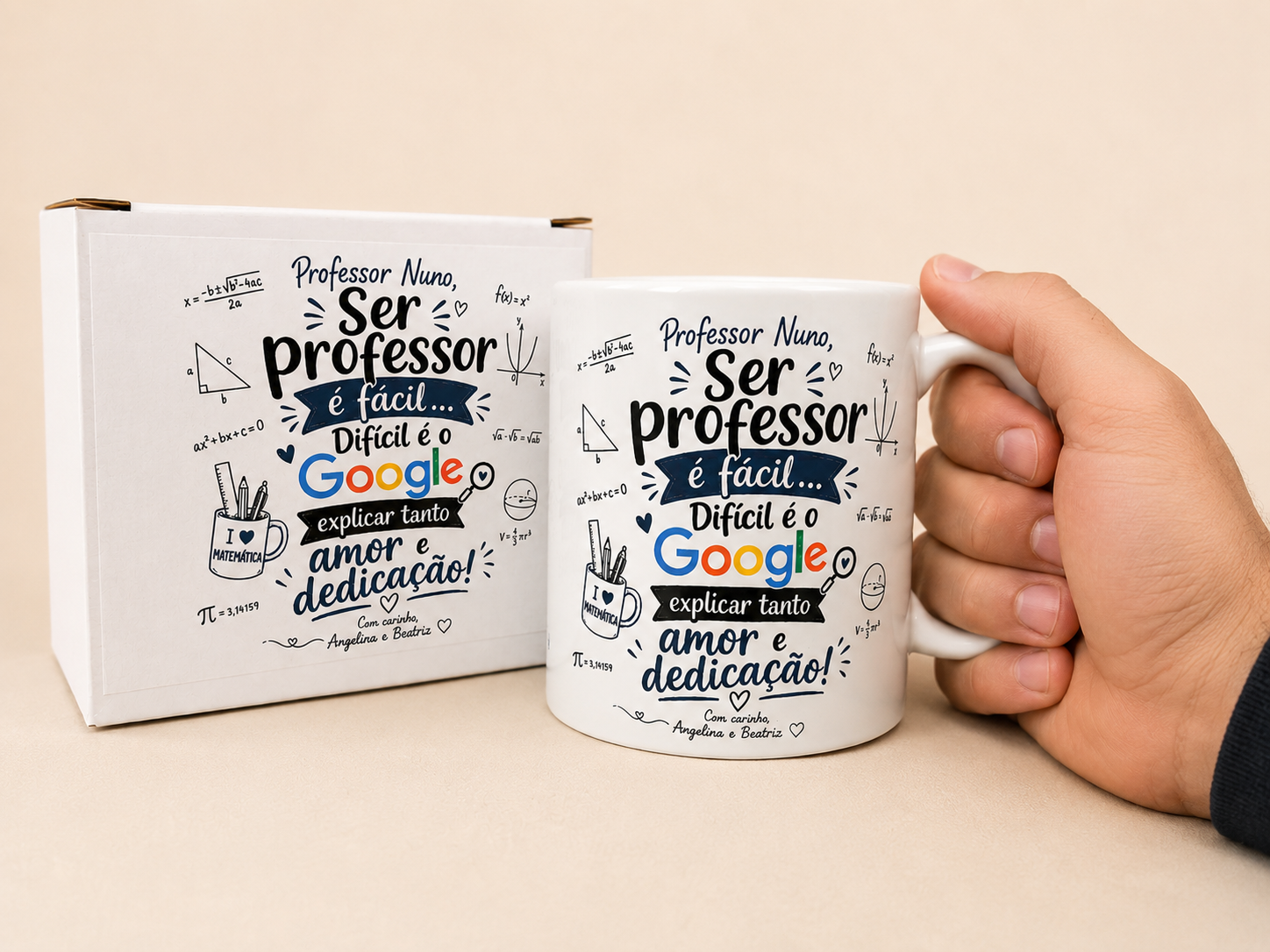 Caneca Personalizada Professor – “Ser professor é fácil…” Caneca Personalizada Professor – “Ser professor é fácil…”