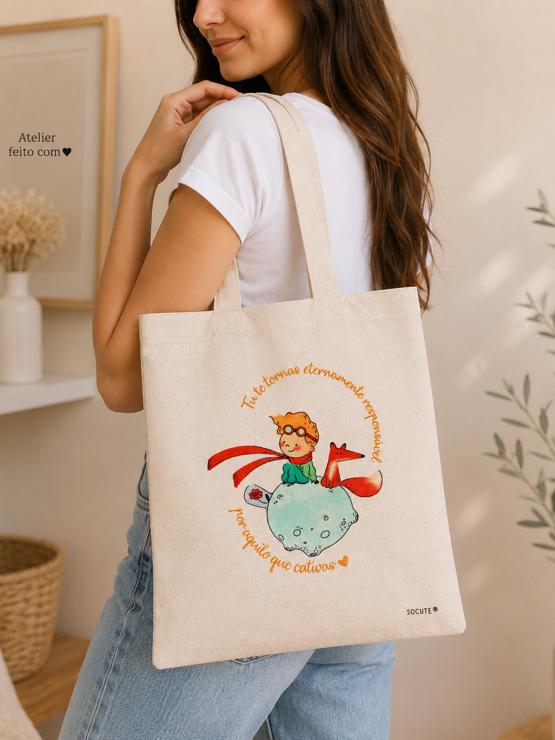 Saco de Tecido Personalizado – Principezinho Saco de Tecido Personalizado – Principezinho