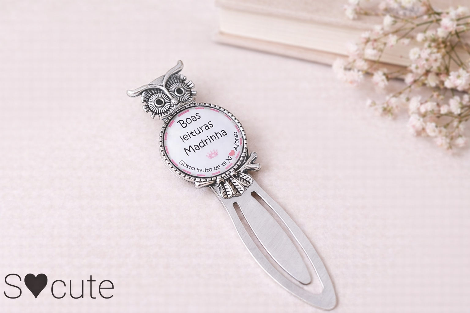 Marcador de Livro Personalizado com Nome – Presente Especial para Madrinha Marcador de Livro Personalizado com Nome – Presente Especial para Madrinha