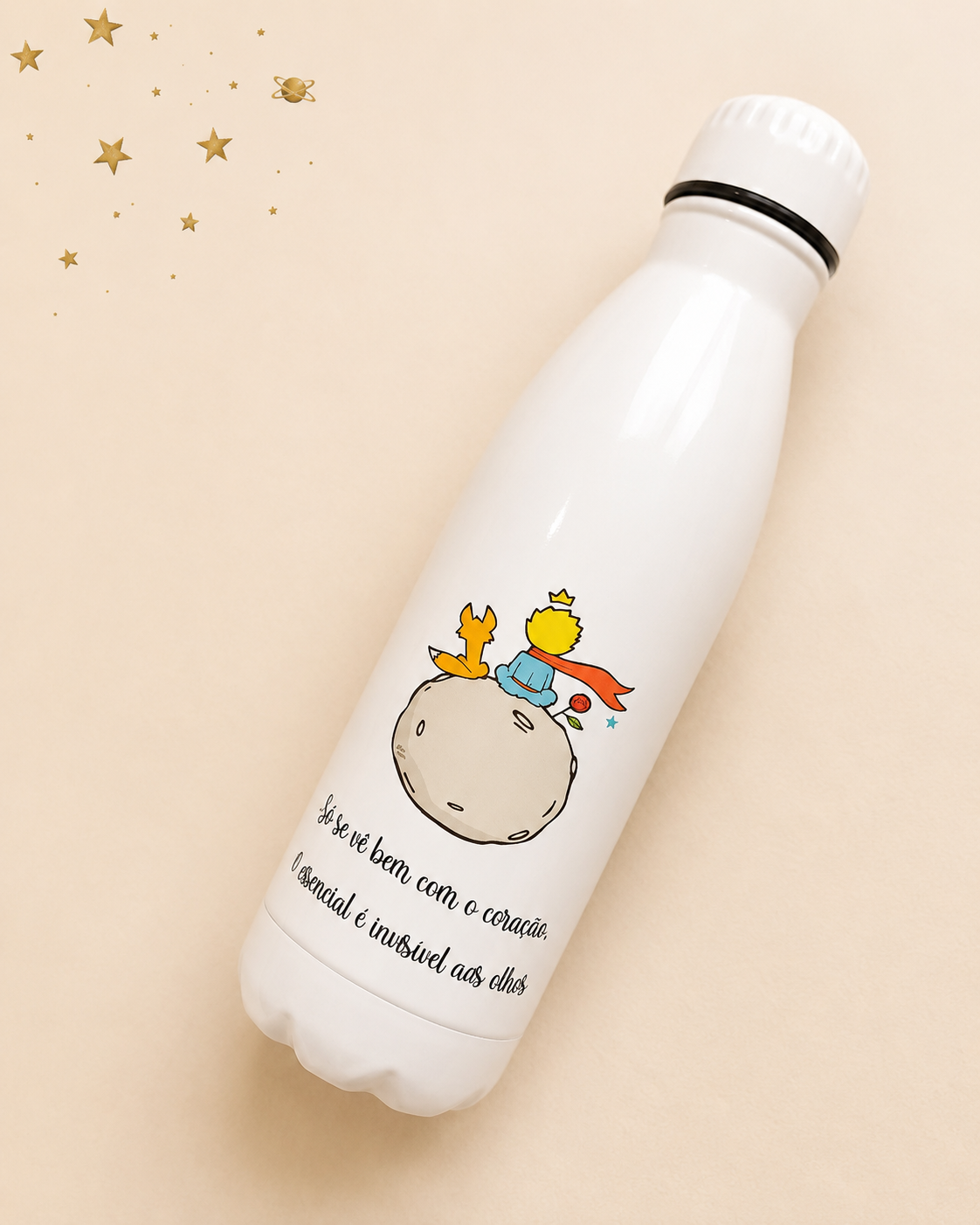 Garrafa Térmica Personalizada – O Principezinho 🦊⭐ Garrafa Térmica Personalizada – O Principezinho 🦊⭐