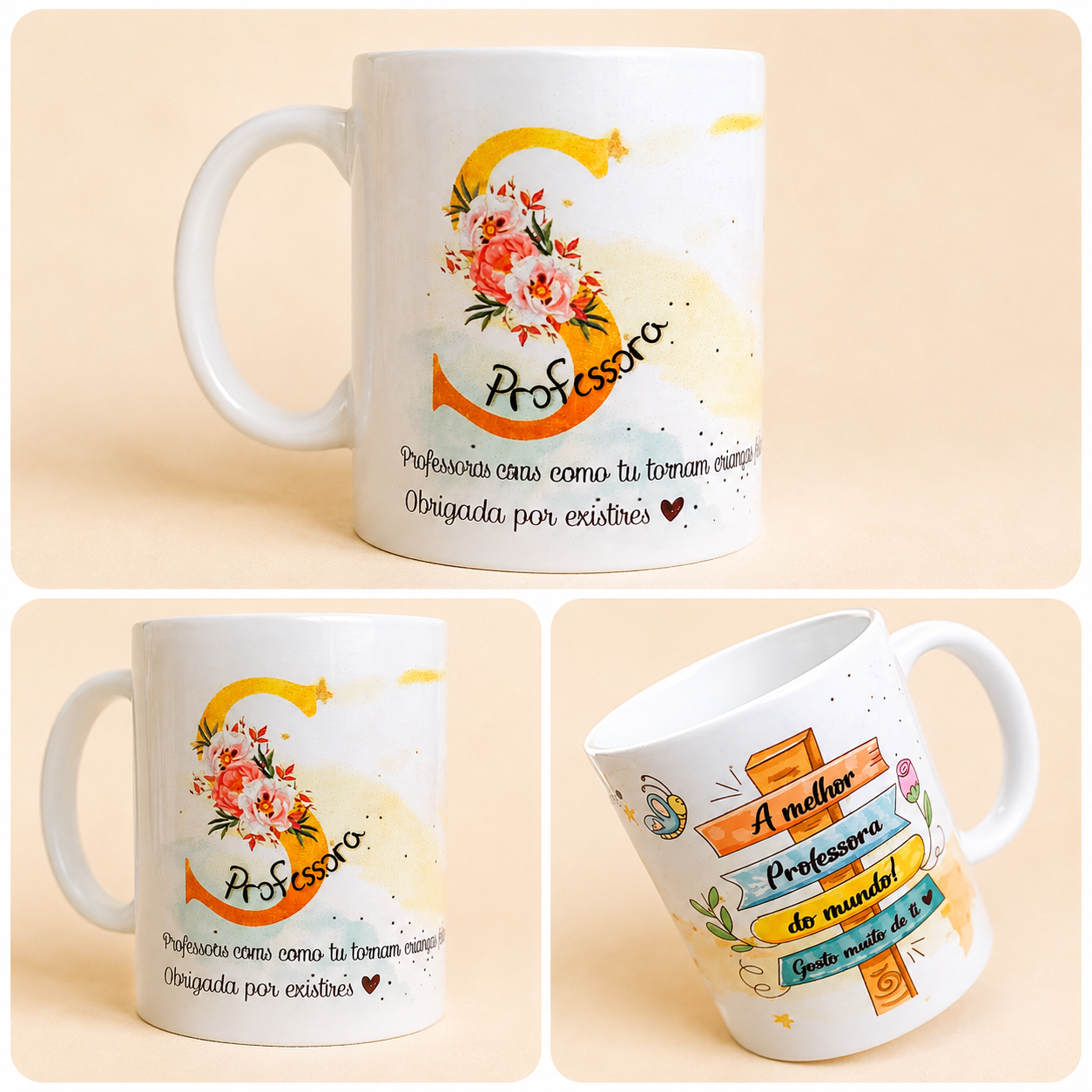 Coleção Iniciais – Presentes Personalizados para Professora, Educadora ou Auxiliar Coleção Iniciais – Presentes Personalizados para Professora, Educadora ou Auxiliar
