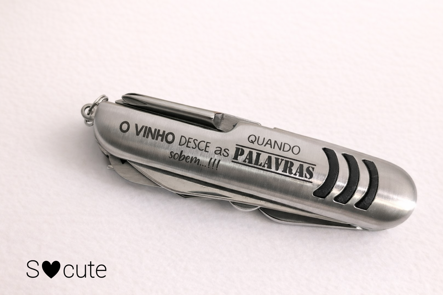 Canivete Multiusos Personalizado – Para Amantes de Vinho Canivete Multiusos Personalizado – Para Amantes de Vinho