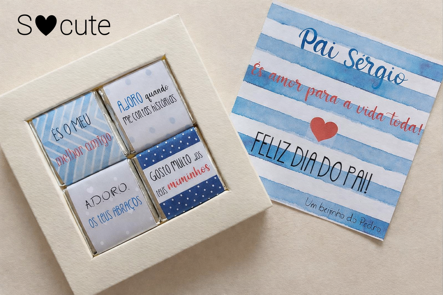 Caixa de Chocolates Personalizada – Especial Pai Caixa de Chocolates Personalizada – Especial Pai