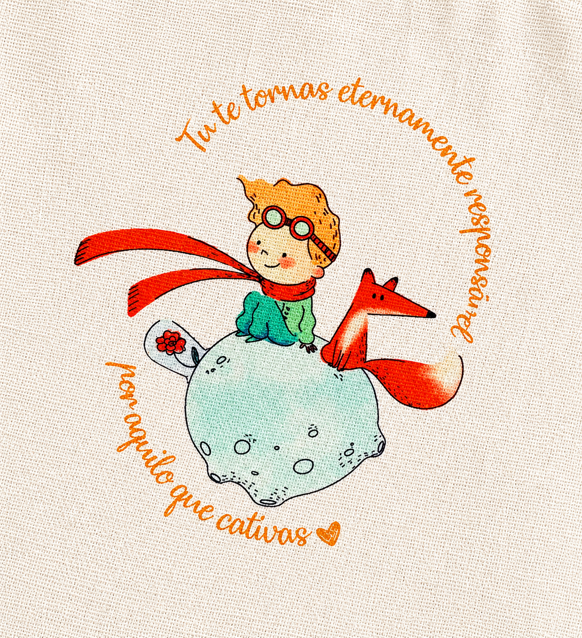 Saco de Tecido Personalizado – Principezinho Saco de Tecido Personalizado – Principezinho