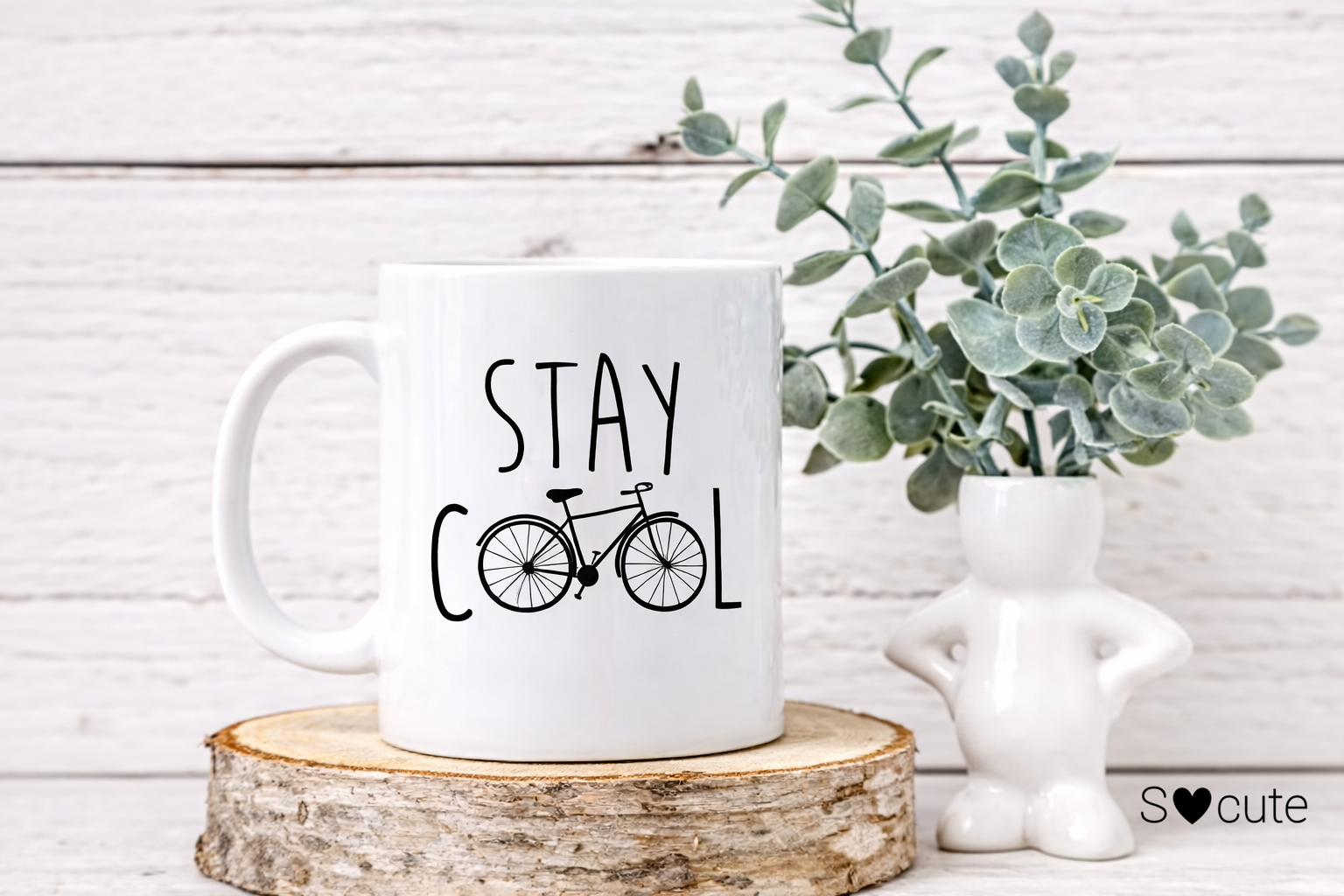 Caneca “Stay Cool” com Bicicleta – Presente Minimalista e Moderno Caneca “Stay Cool” com Bicicleta – Presente Minimalista e Moderno