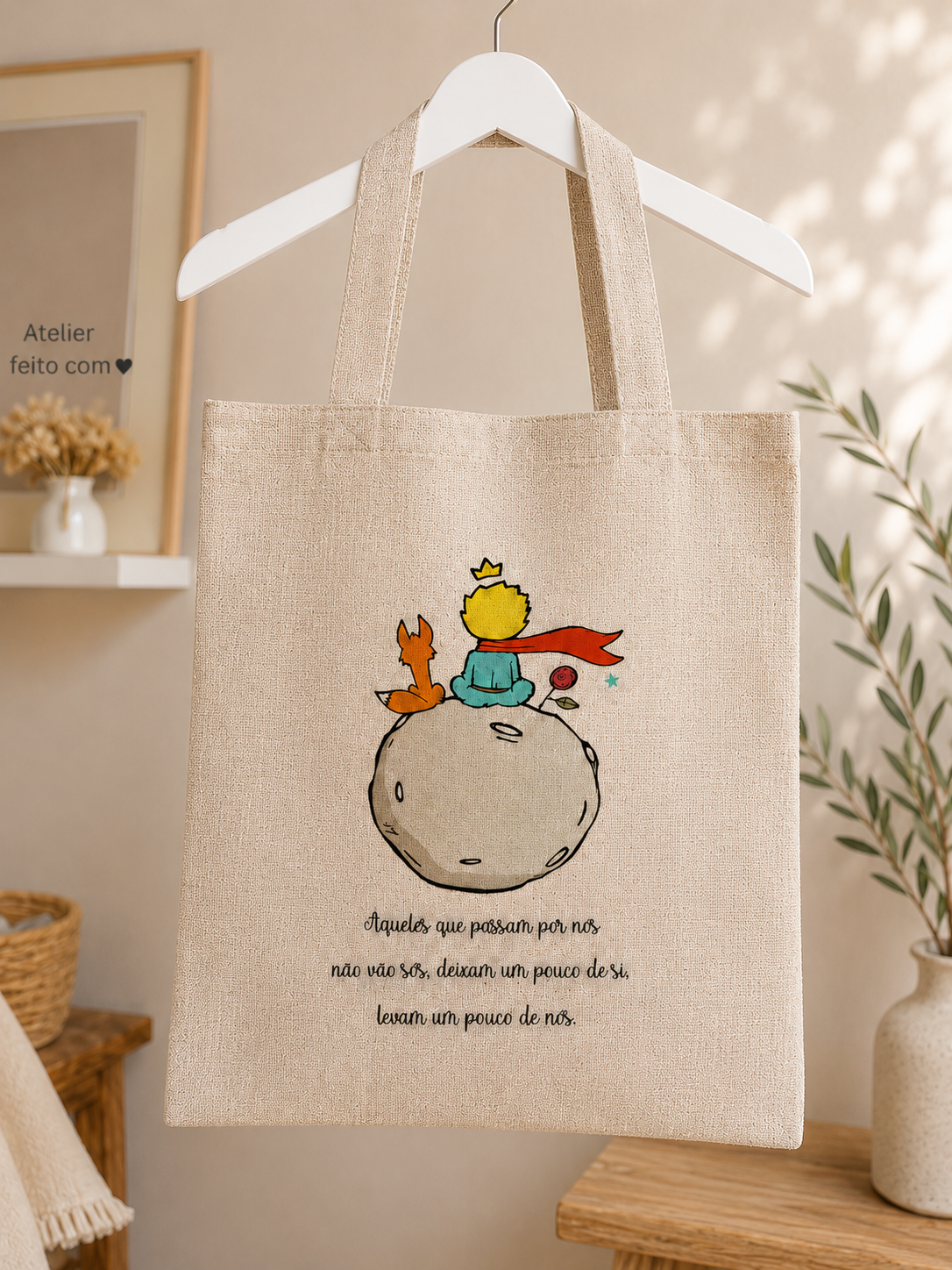 Saco de Tecido Personalizado – Principezinho Saco de Tecido Personalizado – Principezinho