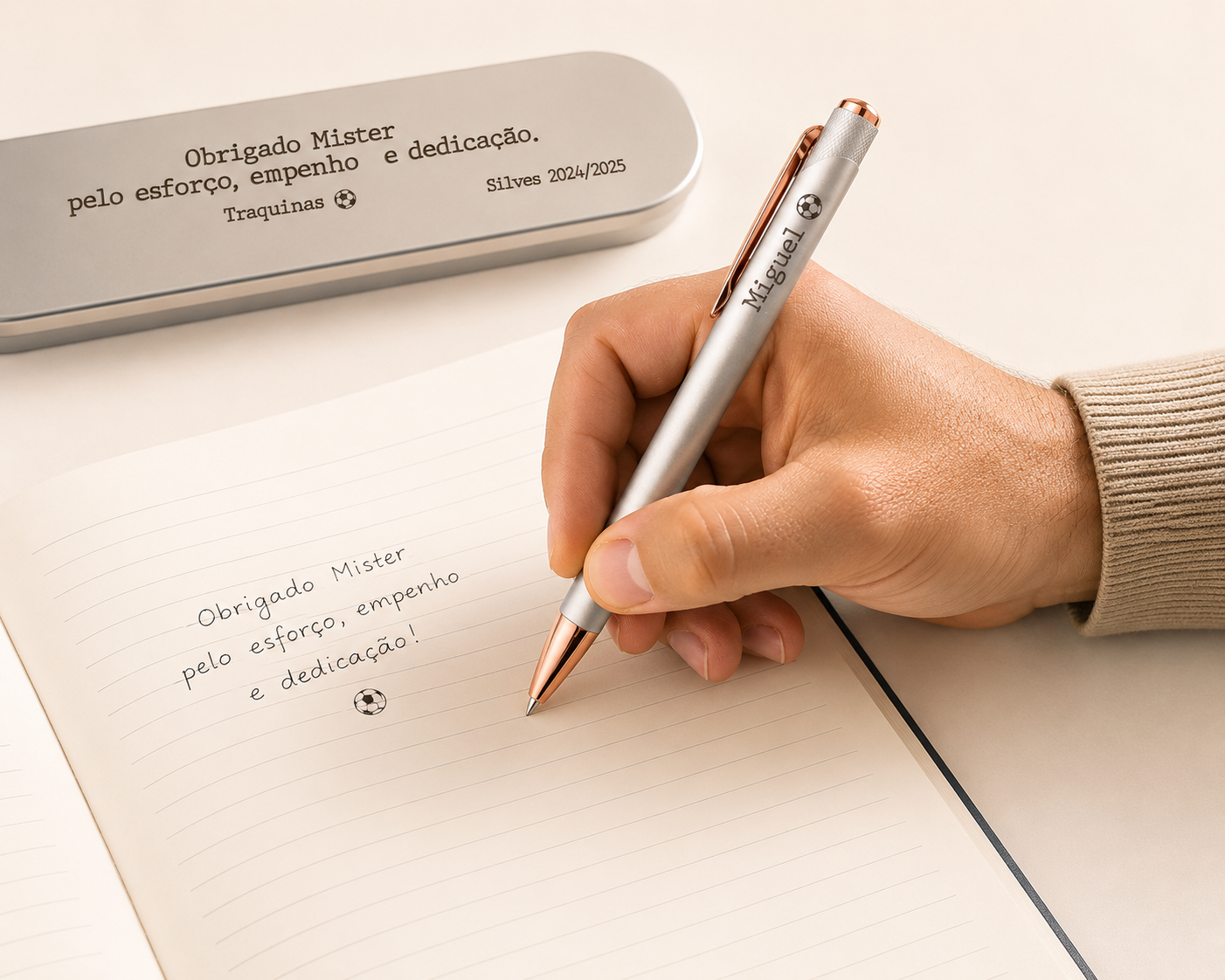 Caneta Premium Personalizada Signature — Gravação a Laser com Caixa Metálica Caneta Premium Personalizada Signature — Gravação a Laser com Caixa Metálica