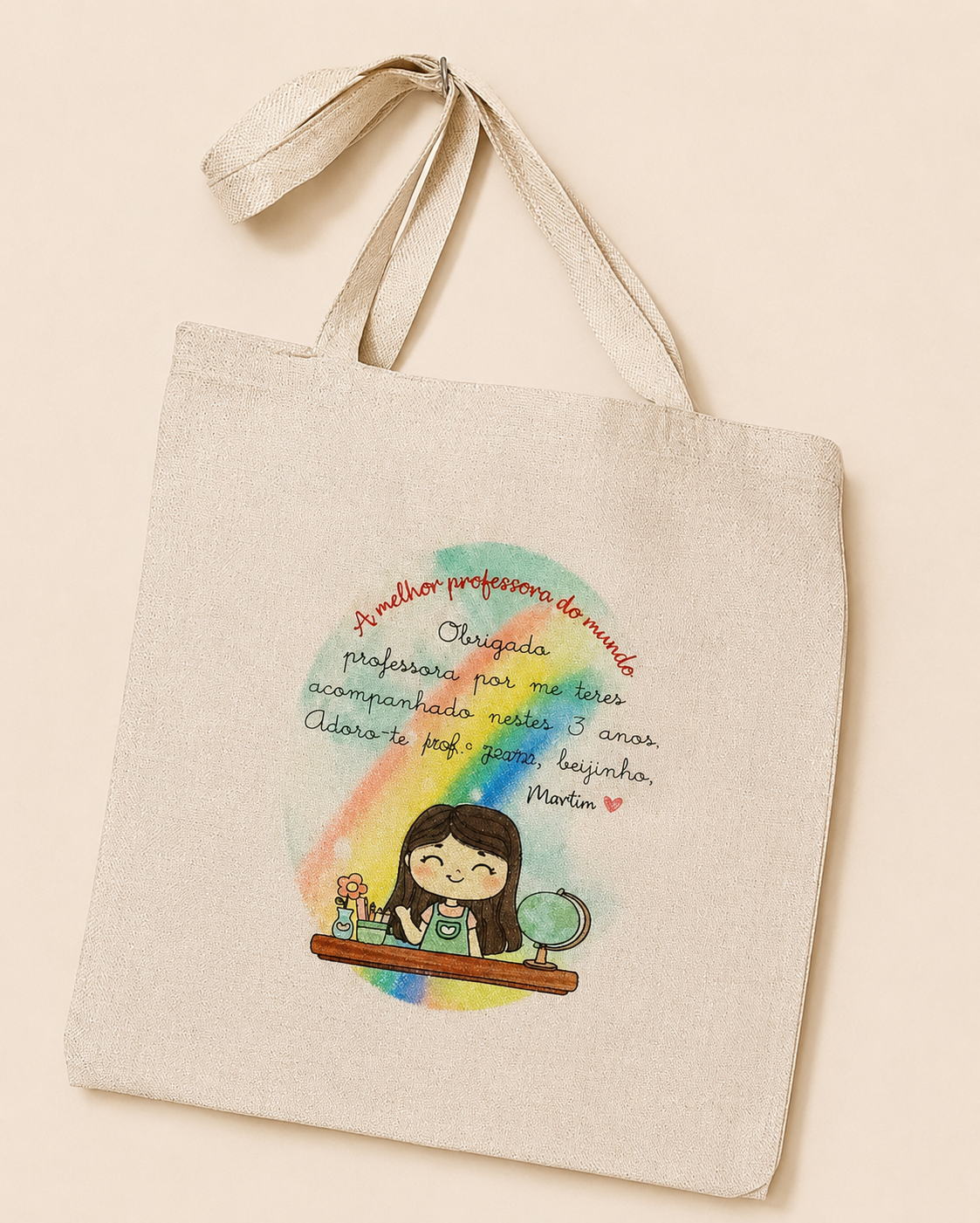 Saco Personalizado – Coleção Professora Especial 🌈 Saco Personalizado – Coleção Professora Especial 🌈