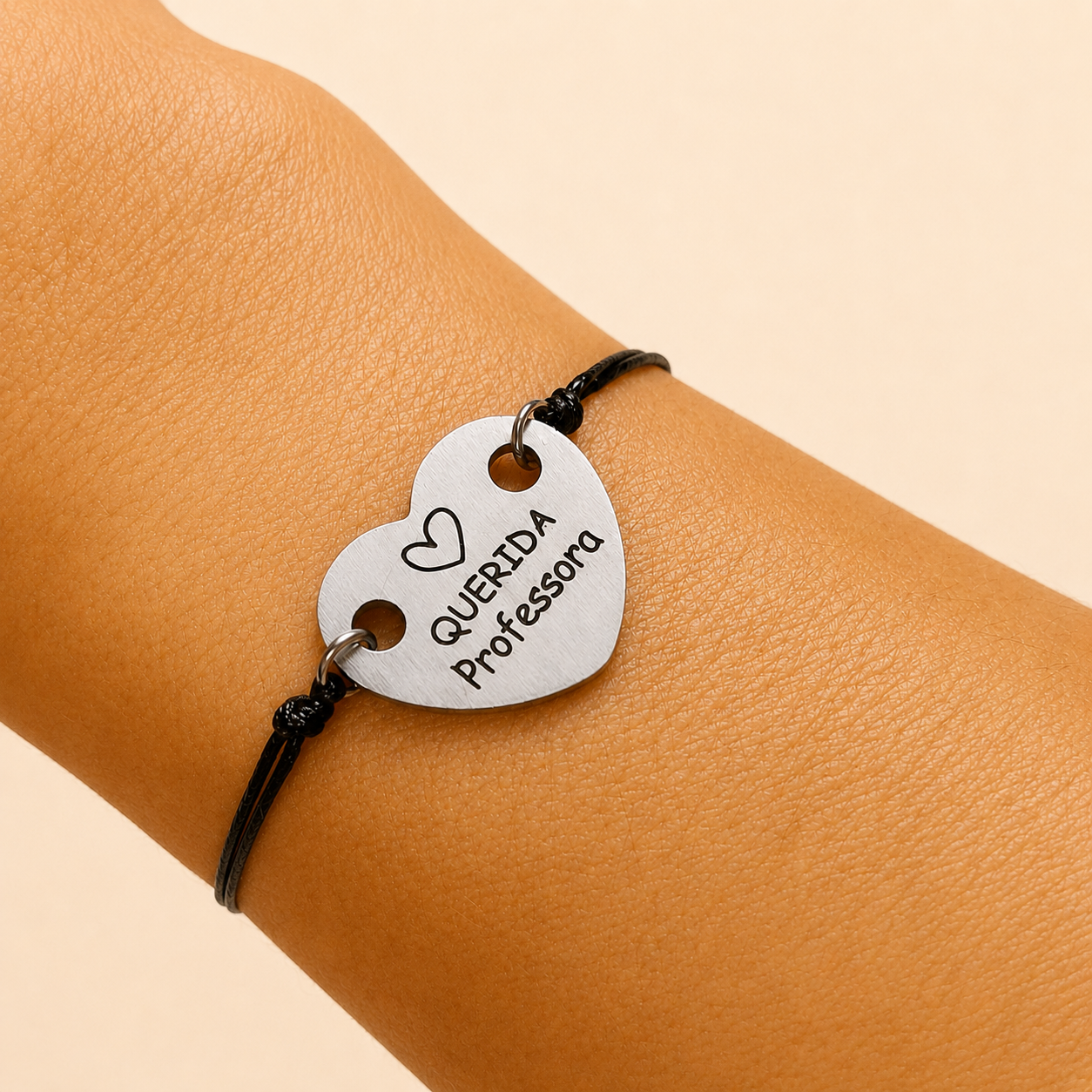 Pulseira de cordão "Querida Professora" Pulseira de cordão "Querida Professora"