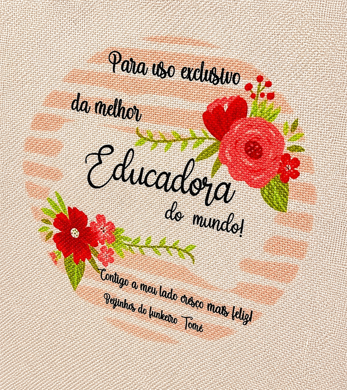 Saco Personalizado para Educadora 🌸Auxiliar 🌸Professora Saco Personalizado para Educadora 🌸Auxiliar 🌸Professora