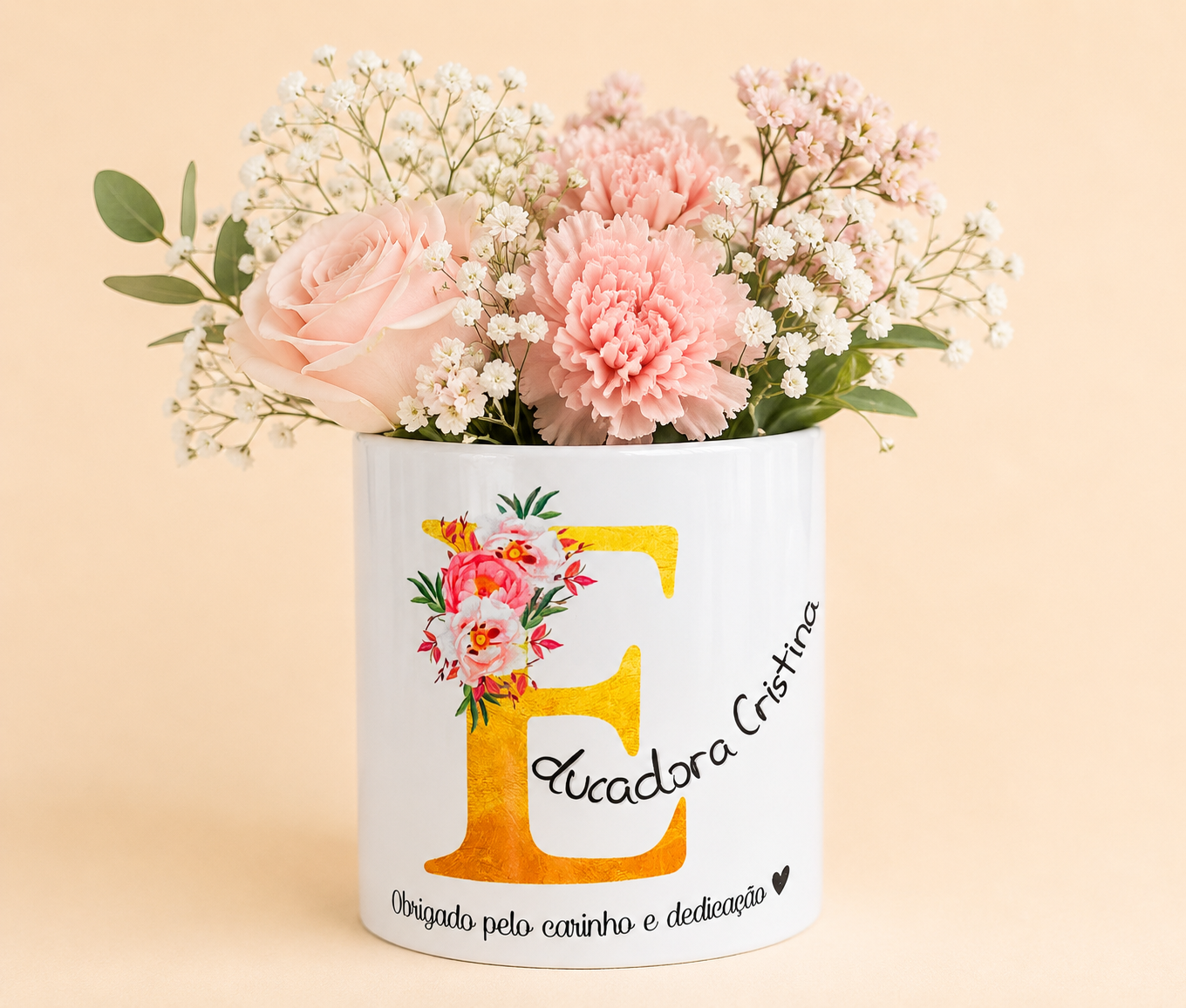 Coleção Iniciais – Presentes Personalizados para Professora, Educadora ou Auxiliar Coleção Iniciais – Presentes Personalizados para Professora, Educadora ou Auxiliar