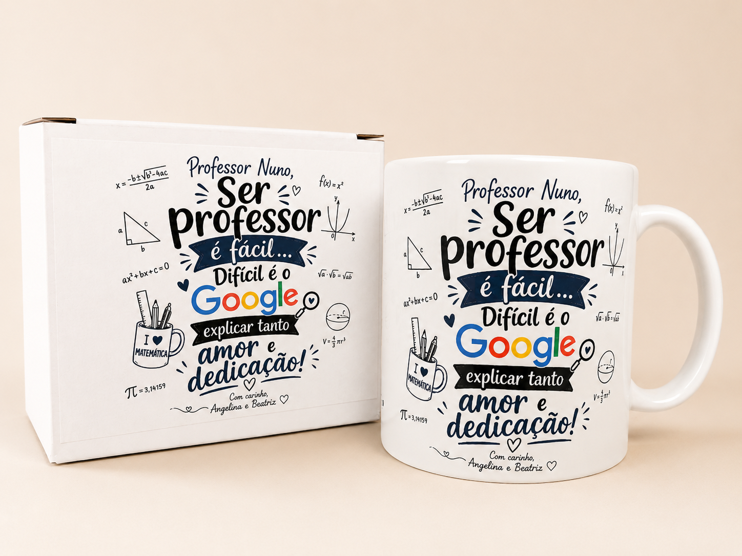 Caneca Personalizada Professor – “Ser professor é fácil…” Caneca Personalizada Professor – “Ser professor é fácil…”
