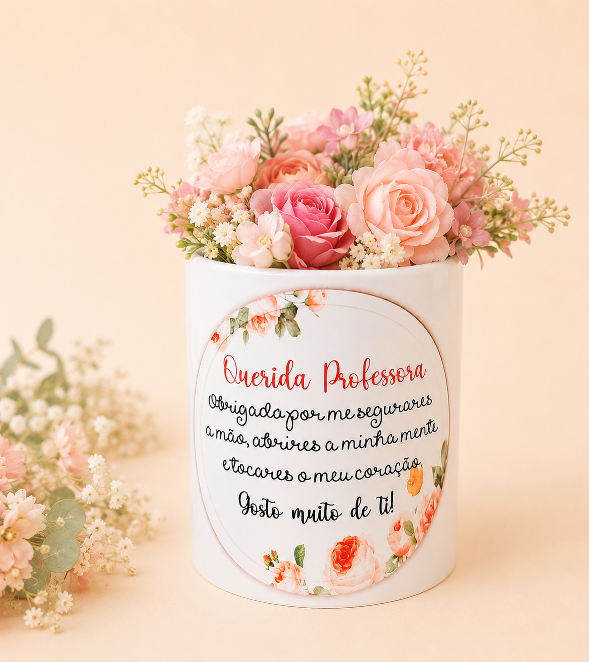 Coleção Gratidão – Caneca, Porta-Lápis ou Vasinho Personalizado para Professora Coleção Gratidão – Caneca, Porta-Lápis ou Vasinho Personalizado para Professora