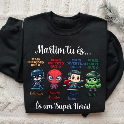 Sweat ou T-shirt criança - Super Héroi