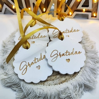 Gratidão - plaquinha em gesso