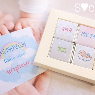 Napolitanas chocolate Anunciar Gravidez