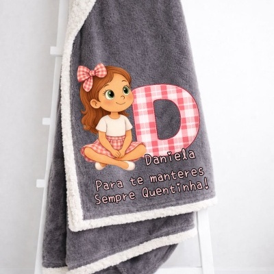 Manta personalizada com nome