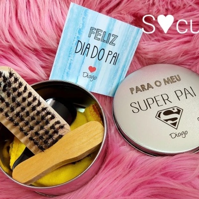 Estojo limpeza sapatos Super Pai