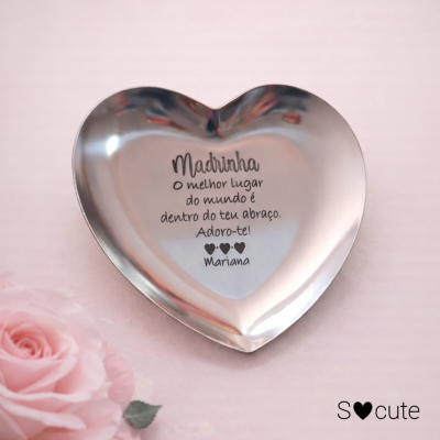 Porta-Joias Coração para Madrinha | Presente Especial Madrinha – SOcute